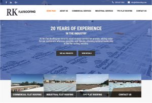 RK Flat Roofing Website
